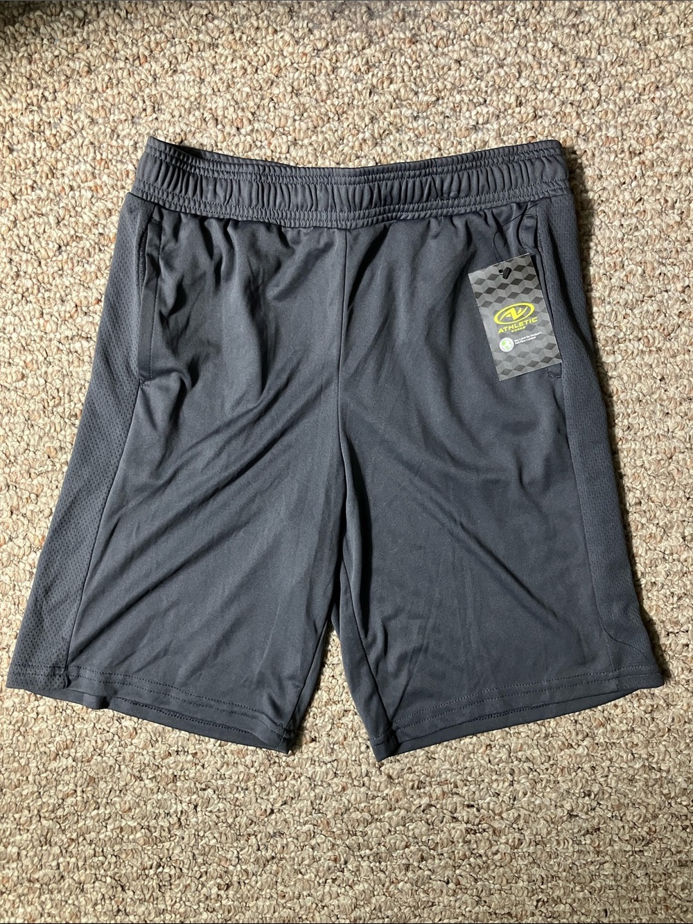 Athletic Works Youth Black Performance Shorts Sz L